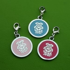 Factory Metal Zinc Alloy Hand Tag QR Code Pet Tags voor hond of kat