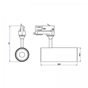 LED Track Light 15W 20W 30W LED Track Spot Light