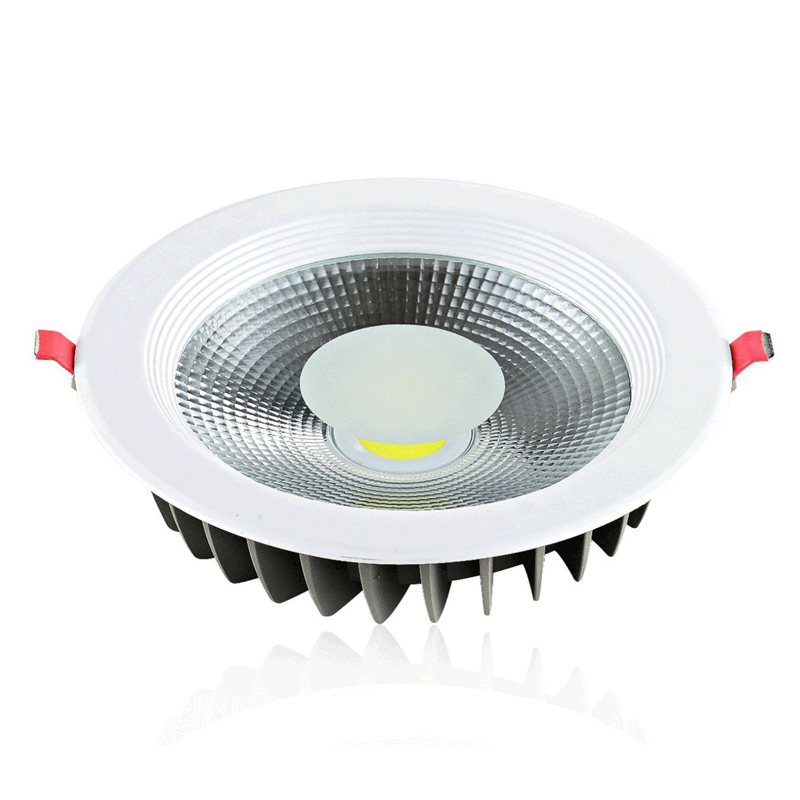 COB-downlight met een kleine matte cirkel in het midden van 3W tot 60W