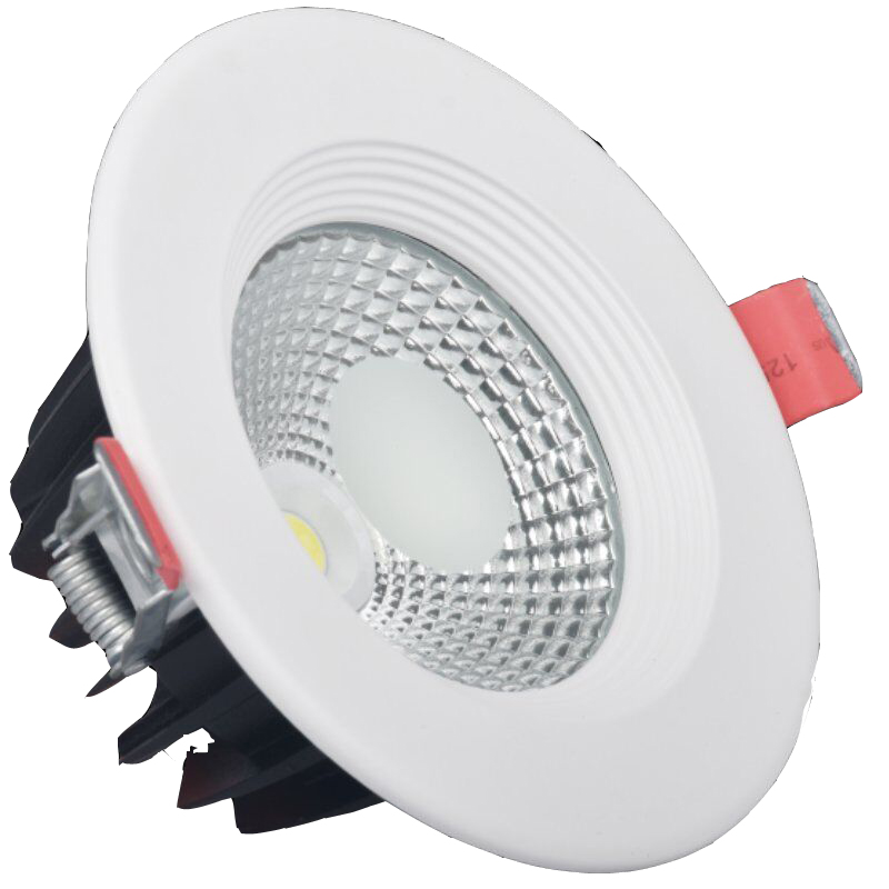 COB-downlight met een kleine matte cirkel in het midden van 3W tot 60W