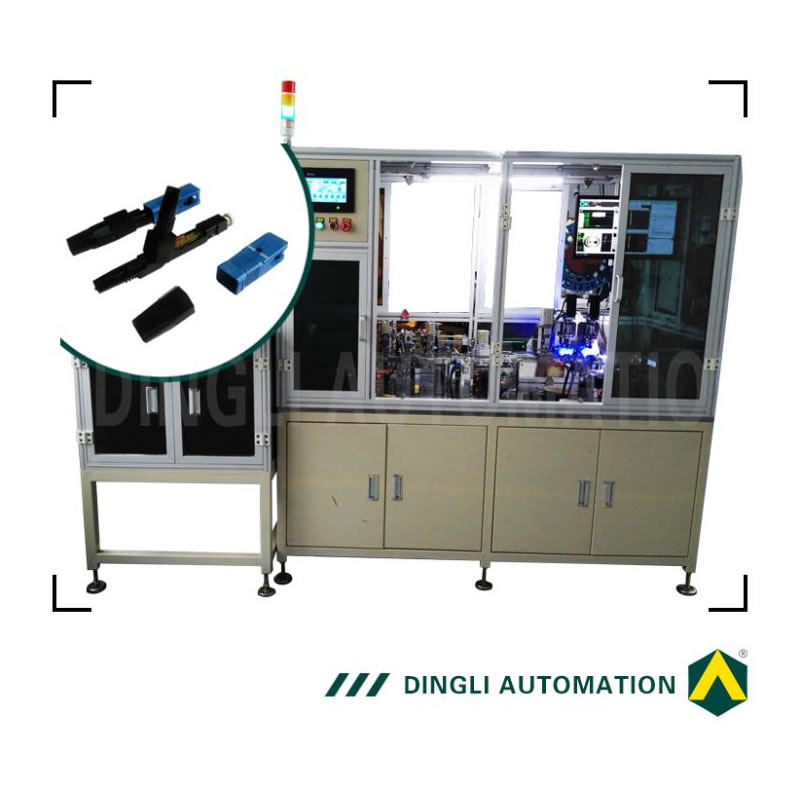 Automatische vezelconnectorassemblage en testmachine
