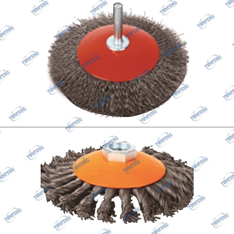 Fabrikant Custom roestverwijdering Cup draadborstel Twist-stijl voor het verwijderen van roest en verf