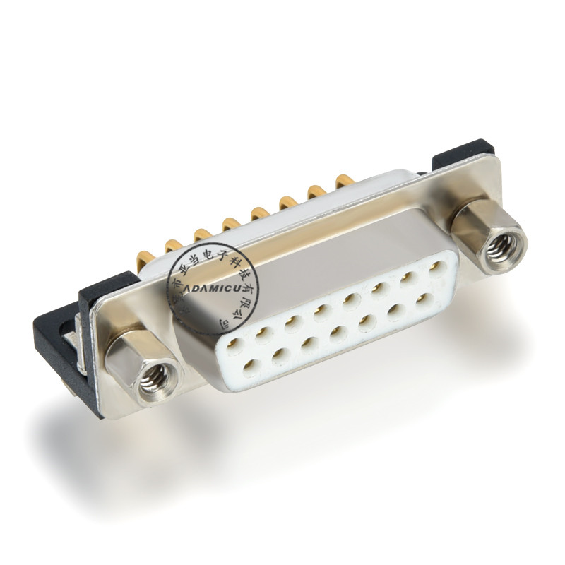 15-pins d-type connector met een hoek van 90 graden