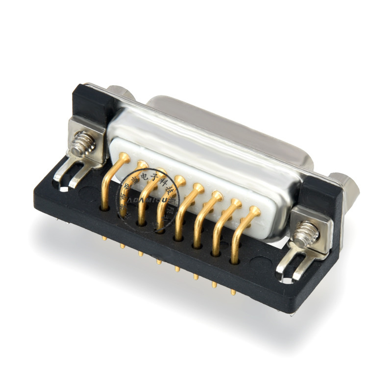 15-pins d-type connector met een hoek van 90 graden