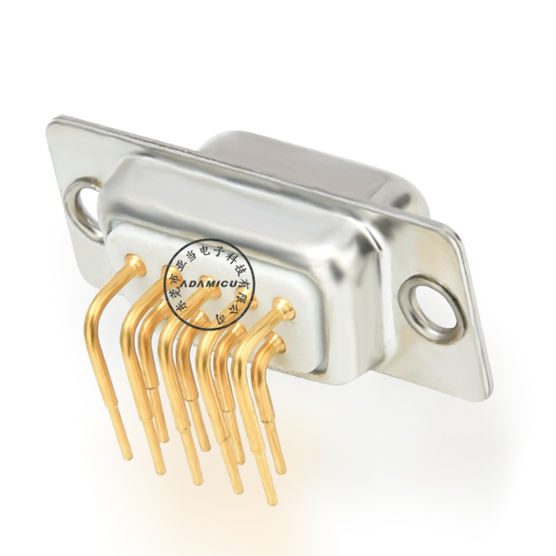d 9-pens vrouwelijke 90-graden elektrische connector