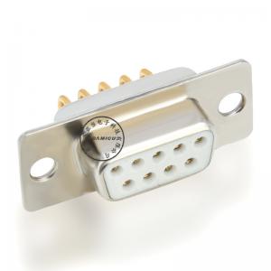 d 9-pens vrouwelijke 90-graden elektrische connector