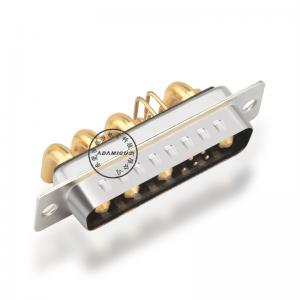 rechte hoek hoge macht mannelijke 9w4 d-sub connector voor PCB