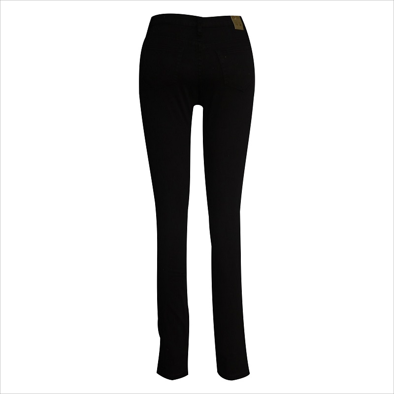 Overal geripte zwarte skinny jeans WS1015