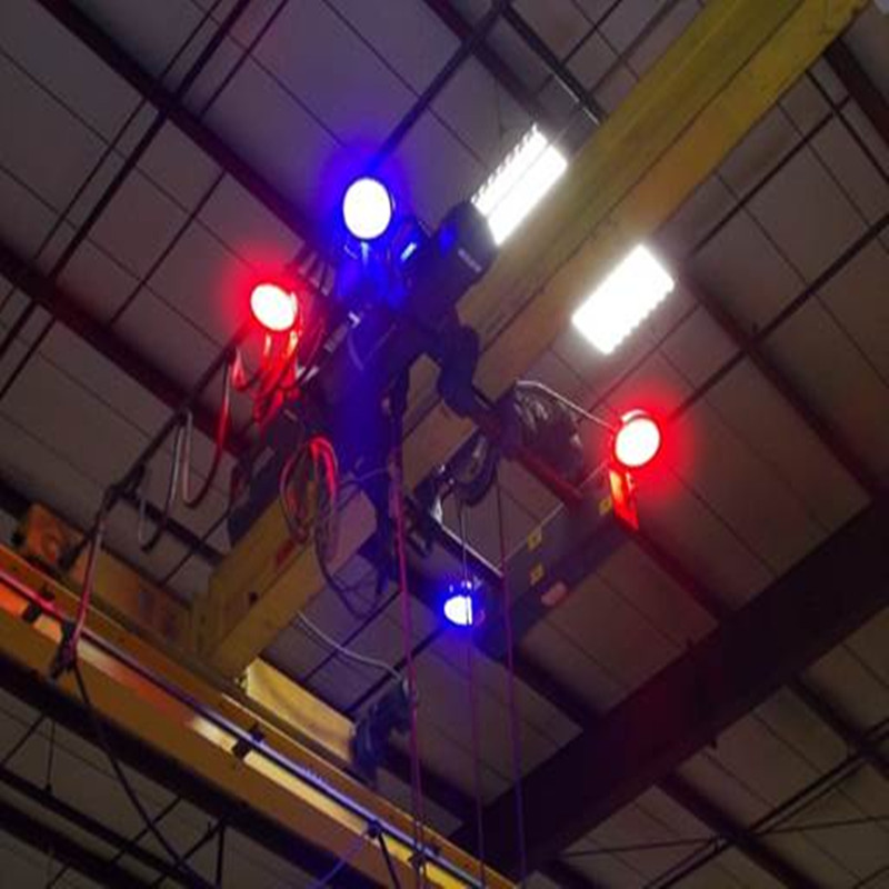 120W Rood LED-waarschuwingslampje over de kraan