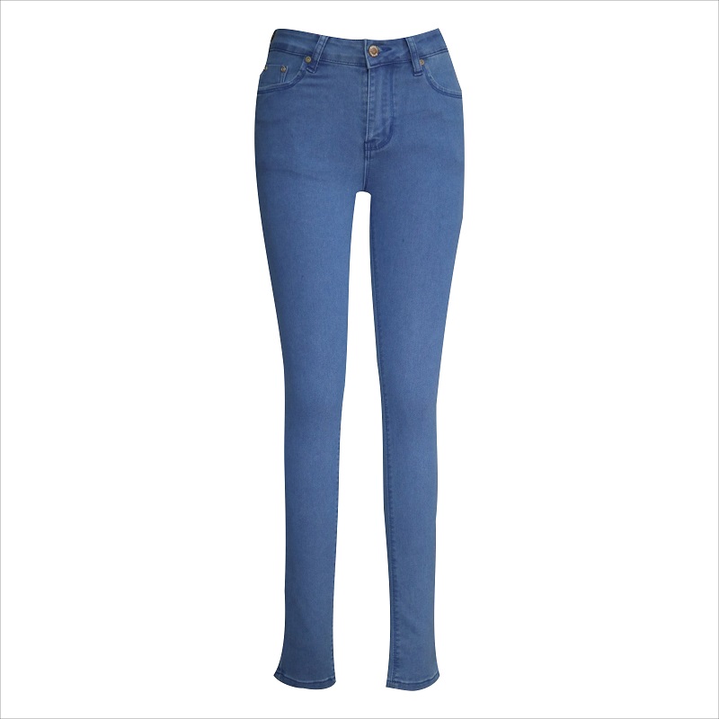 mooie dames-skinny jeans met wassing en was WS1088