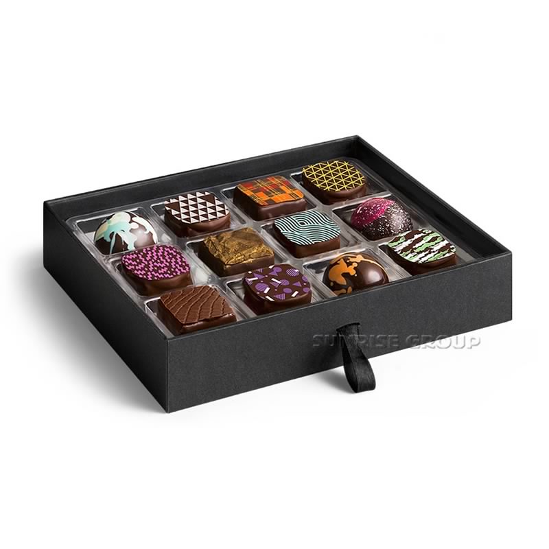 Mooie Paper Board magnetische sluiting chocolade geschenkdoos