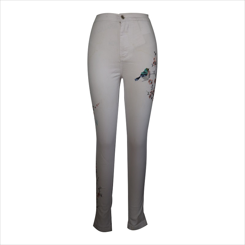 witte borduurbuisjeans WS10124