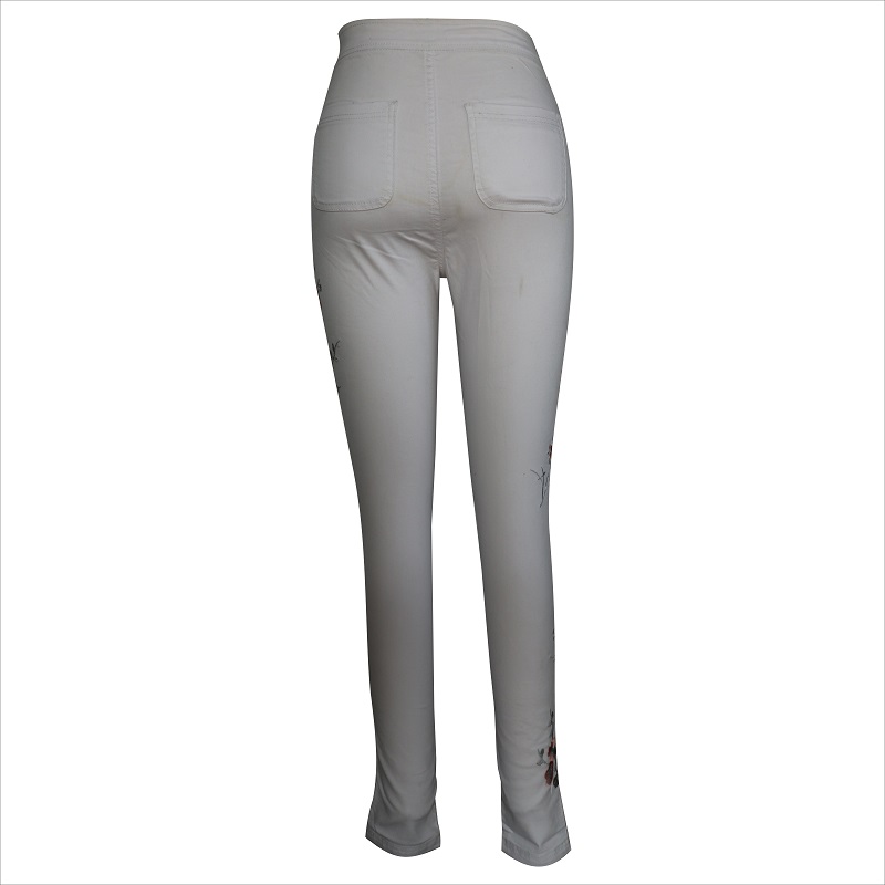 witte borduurbuisjeans WS10124