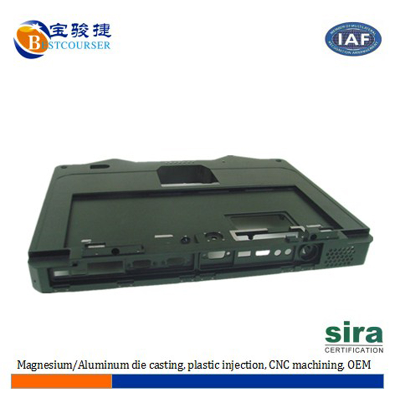 aangepaste magnesiumlegering spuitgieten laptop chassis fabrikant
