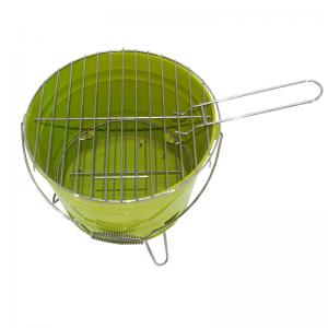 Mini kleurrijke draagbare emmer bbq houtskoolgrill