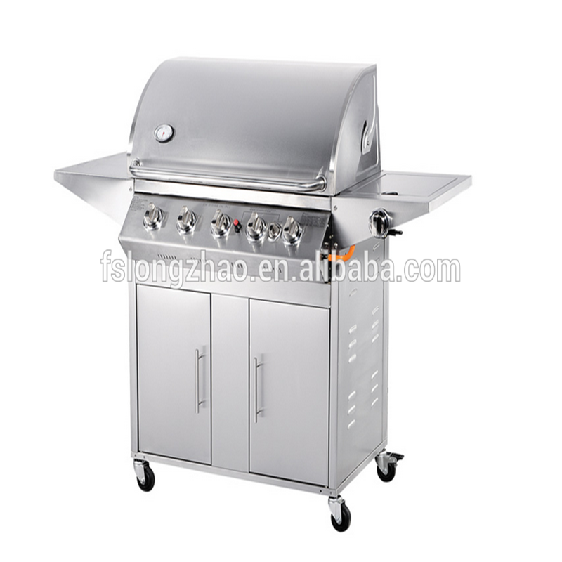 5 branders Roestvrij staal outdoor beefmaster gas bbq grill