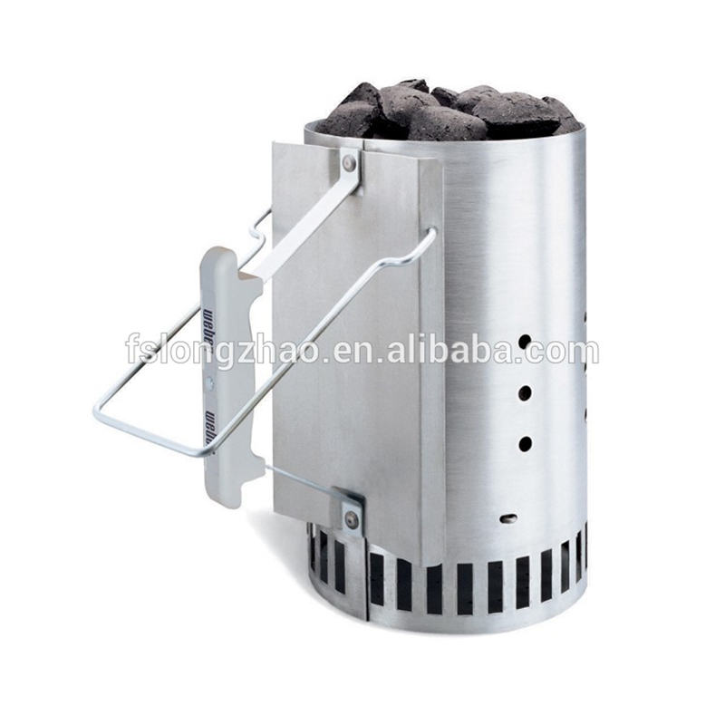 BBQ-accessoires Houtskoolschoorsteen starter met zwart geverfd