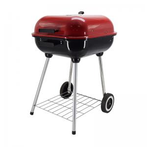 Draagbare bbq houtskoolgrillwagen Churrasqueira BBQ-grill