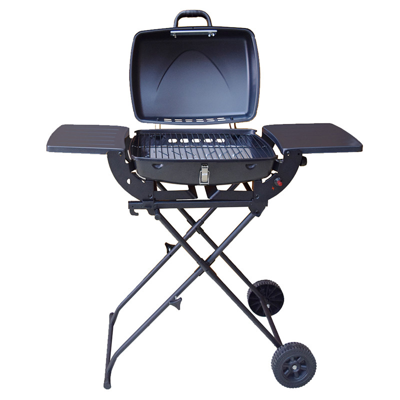 Outdoor draagbare gas grill verstelbare rooster hoogte bbq grill