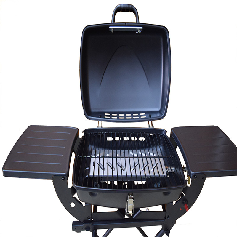 Outdoor draagbare gas grill verstelbare rooster hoogte bbq grill