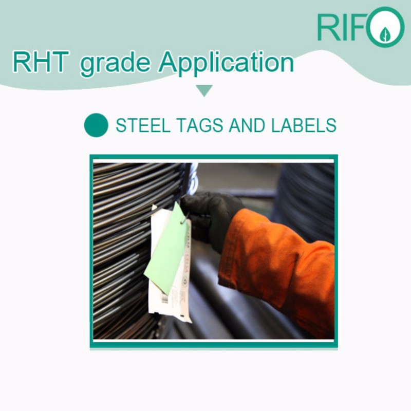 Rifo Eco-vriendelijke hoge temperatuur bescherm labels Etiketten Grondstoffen