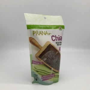 ritssluiting plastic voedselzak met ronde bodem en gat