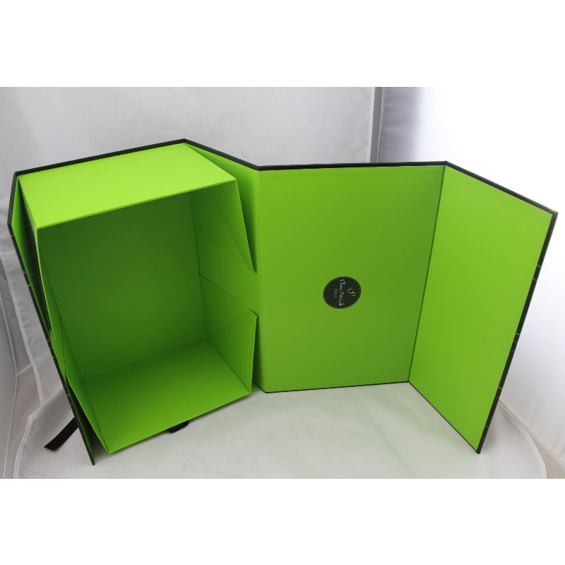 magneet opvouwbare papieren geschenkverpakking met lint