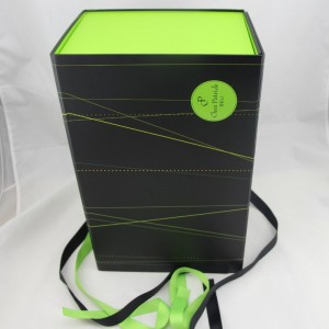 magneet opvouwbare papieren geschenkverpakking met lint