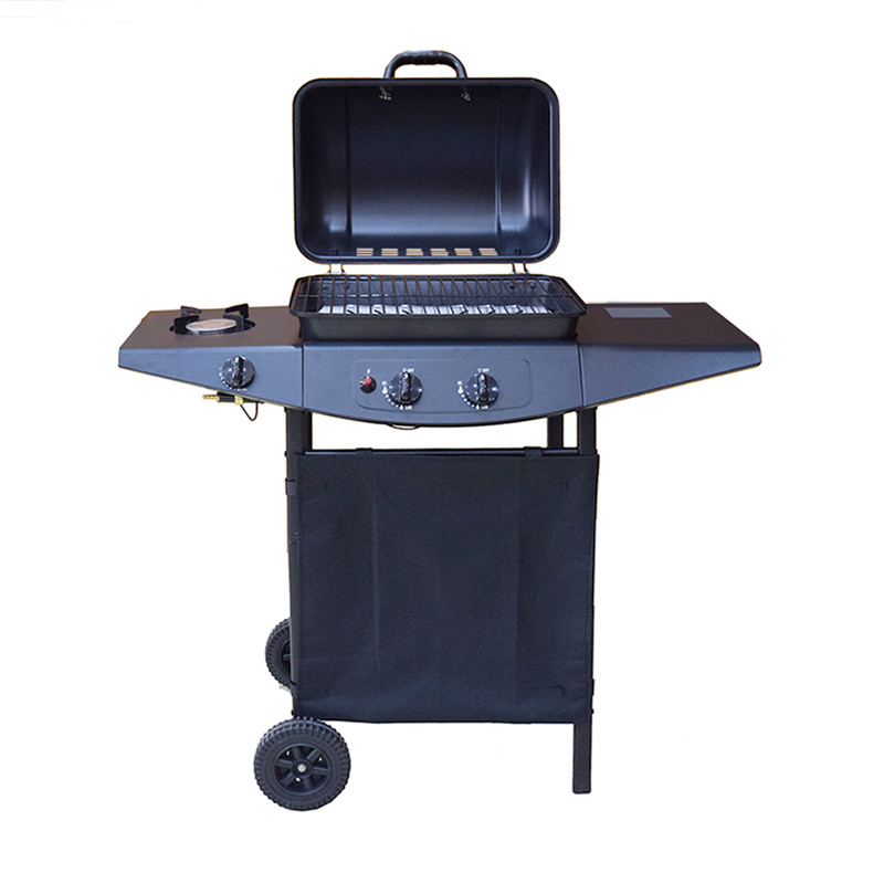 CE-keuring trolley eenvoudige outdoor LGP gas bbq grill