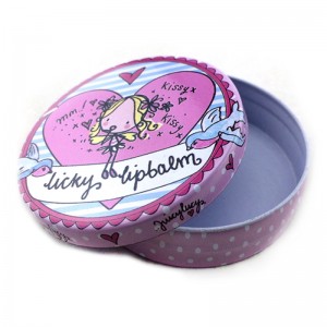 Cosmetische verpakking, ronde schoenpoets blikken doos