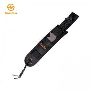 Zwarte nylon schede van singelbandmes