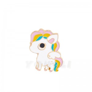 aangepaste metalen cartoon dier badge zinklegering multi-color bakken verf broche seal smelten gieten vergulde broche