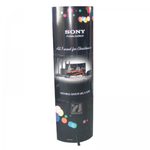 Adverteren Bedrukt Folding Banner Stand Totem Display POP Kartonnen Papier Standee