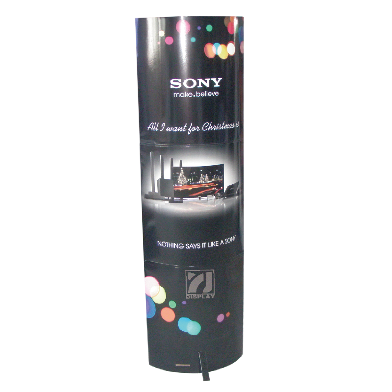 Adverteren Bedrukt Folding Banner Stand Totem Display POP Kartonnen Papier Standee