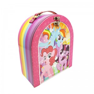 Stevig kartonnen papieren lunchbox op maat ontworpen zoete geschenkdoos voor kinderen