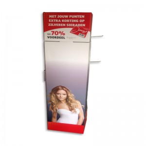 Retail goedkope golfkarton tegenkartondisplay staande met haak