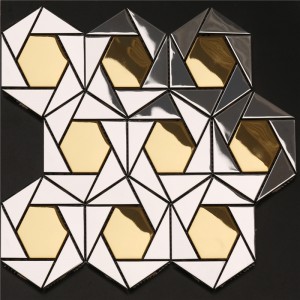 Prachtige metalen wanddecoraties Mozaïekpatroon
