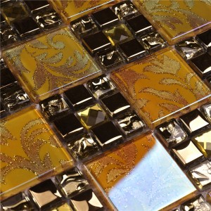 HDT15 Concurrerende prijs iriserende glazen tegels van mozaïekmozaïek