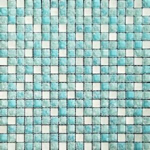 Pure Blue Ice Crackle Sea Glass Unieke Broken Mosaic Sauna Spa Badkamer Tegel te koop