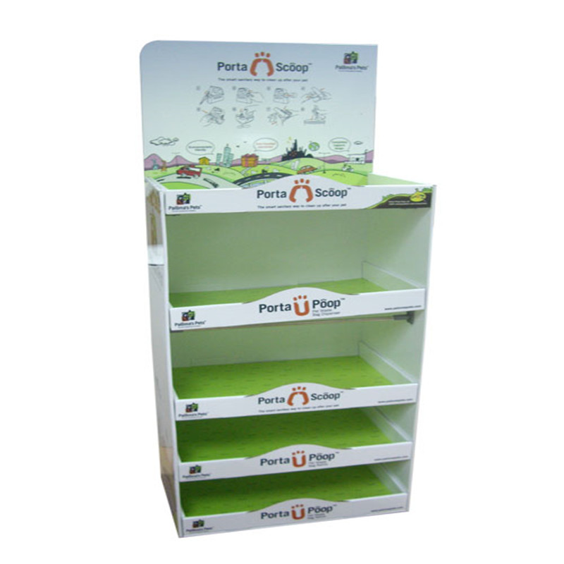 Gegolfde Pop POS-displaystandaard Zeep kartonnen displaystandaard