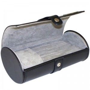 Lederen horlogekoffer met manchetknopen