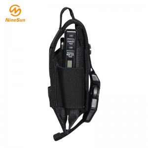 Klein zwart nylon zakmes omhulsel - NS-KF-180014