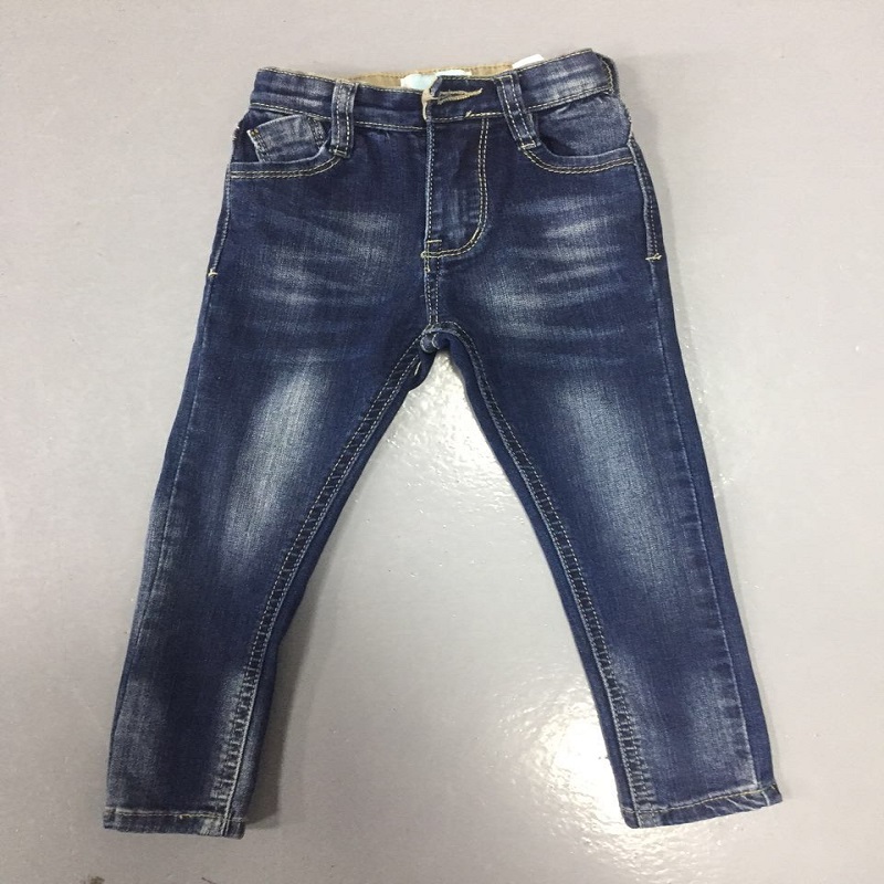 donkerblauwe skinny jeans kinderjeans WSG007