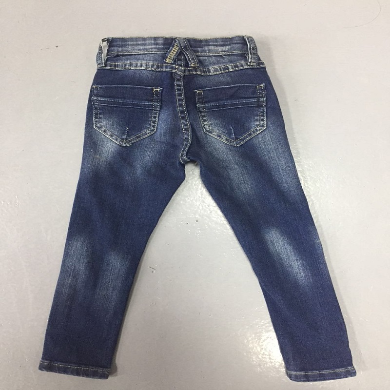donkerblauwe skinny jeans kinderjeans WSG007