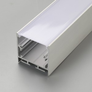 Mat gematteerd en transparant 6063 serie U-profiel en V-vorm LED aluminium profiel