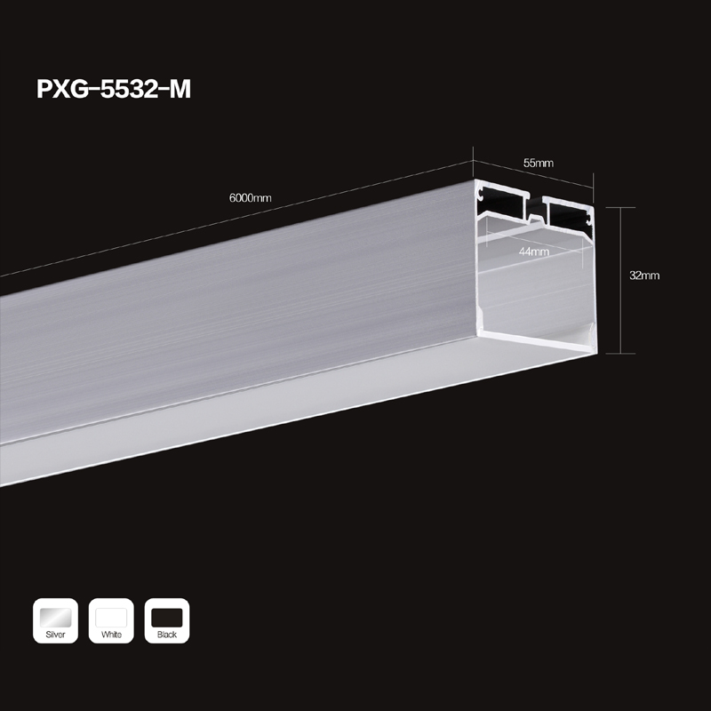 6063 U-vorm aluminium kanaal LED aluminium extrusie voor LED-striplicht