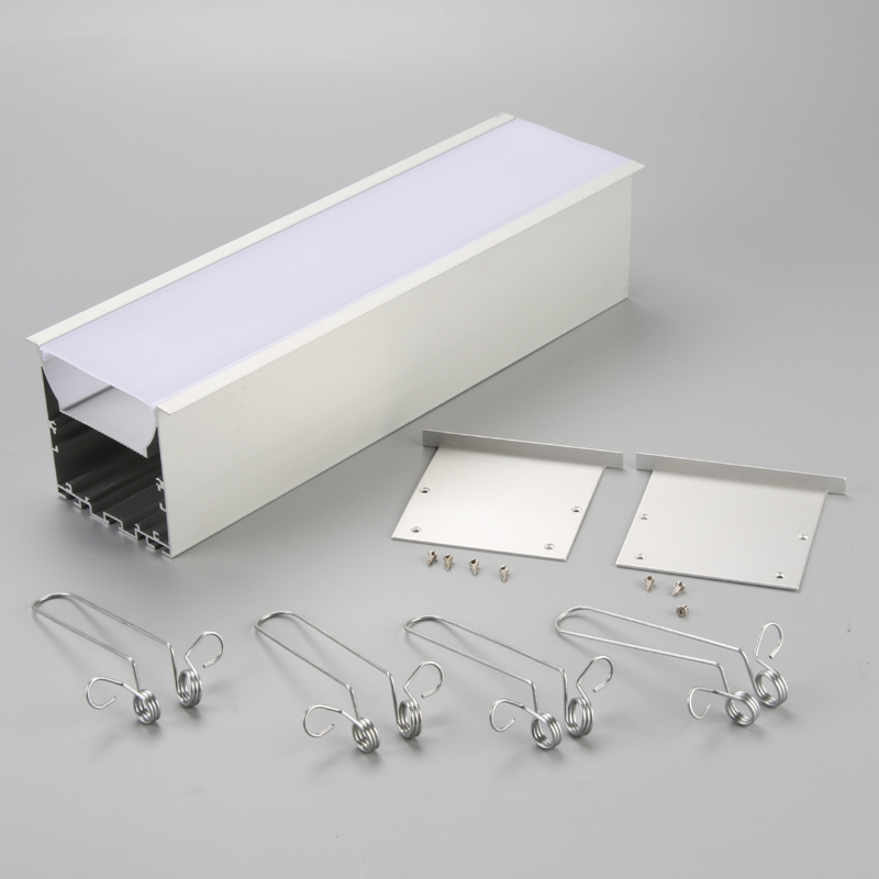 Aluminium geëxtrudeerd type profiel aluminium U-kanaal voor LED-stripverlichting