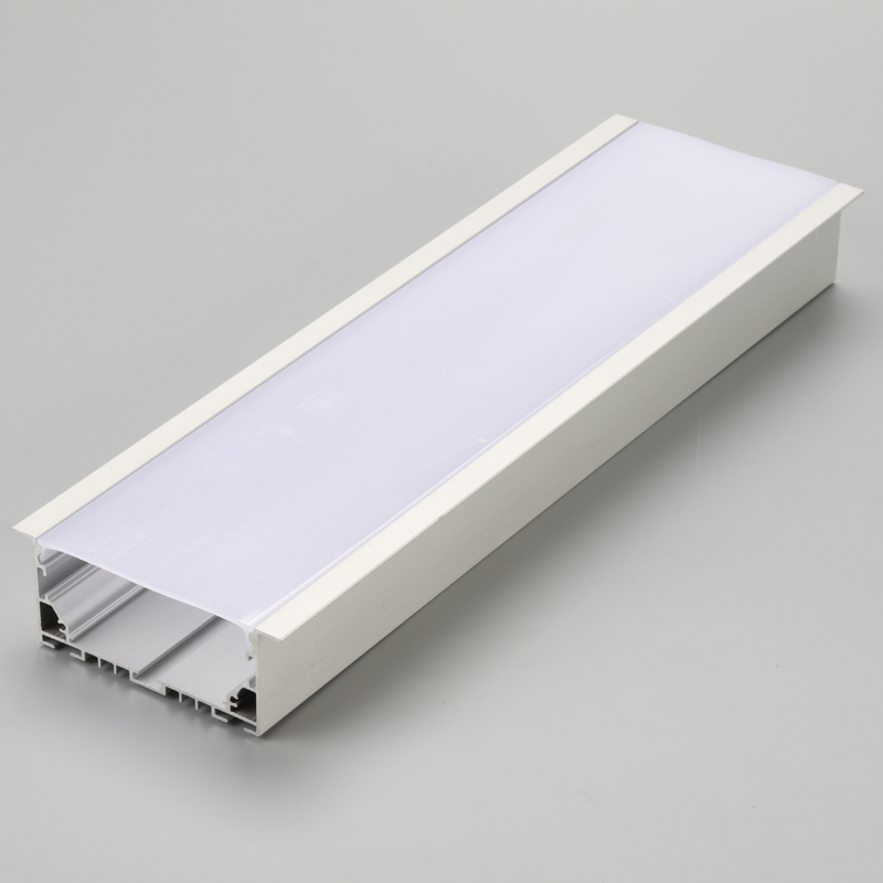 Vlak LED-aluminiumprofiel of LED-geëxtrudeerde aluminium behuizing voor LED-strip
