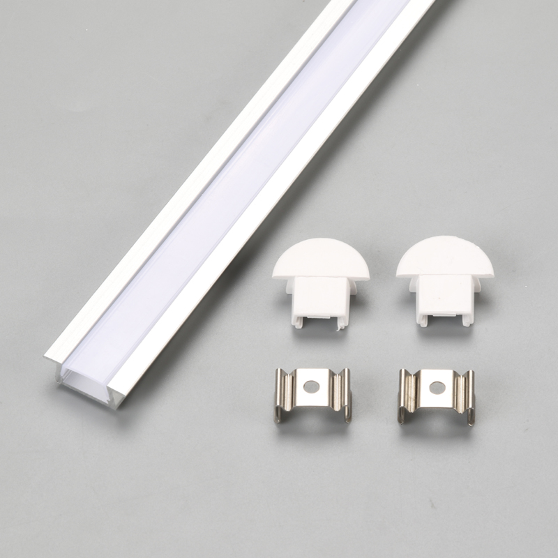Melkachtig deksel en eindkap aluminium profiel voor LED-lichtbalk