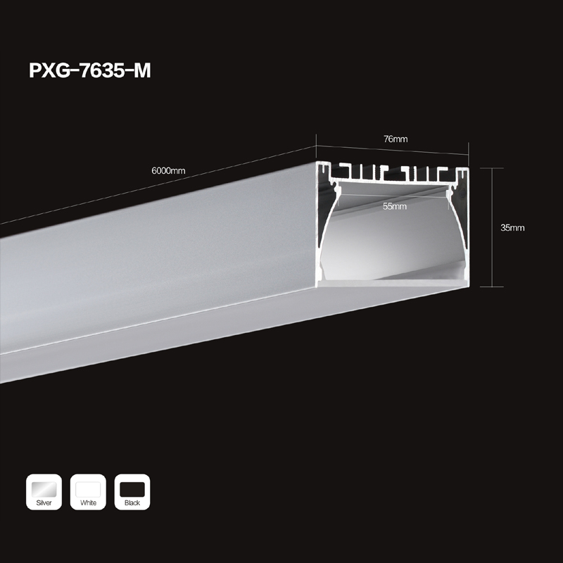 Heet verkoop geëxtrudeerde aluminium profielen met LED-striplicht U en V-vorm